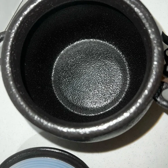 Rae Dunn Beware Halloween Potion Sugar Bowl Broom Spoon Canister Cauldron - Picture 9 of 10